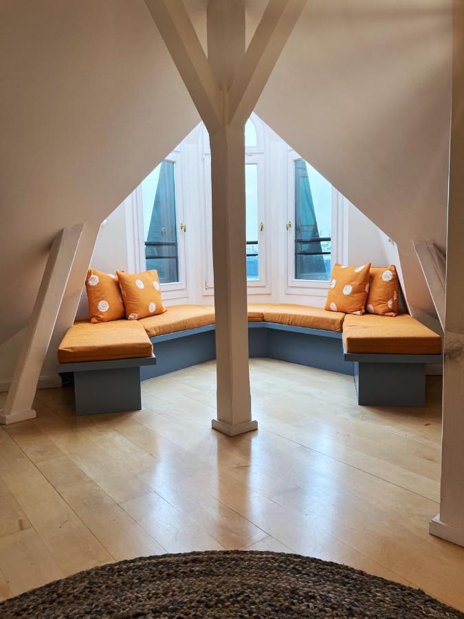 Loft-Panoramablick-Hafen & Elbe! Lägenhet Hamburg-Harburg Exteriör bild